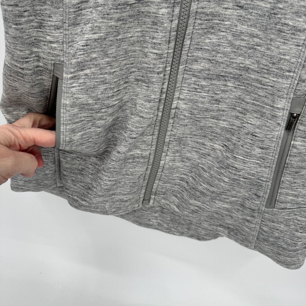 Athleta Jacket Womens XS Gray Stronger Vest Fleece Lined Full Zip Activewear - Picture 4 of 7